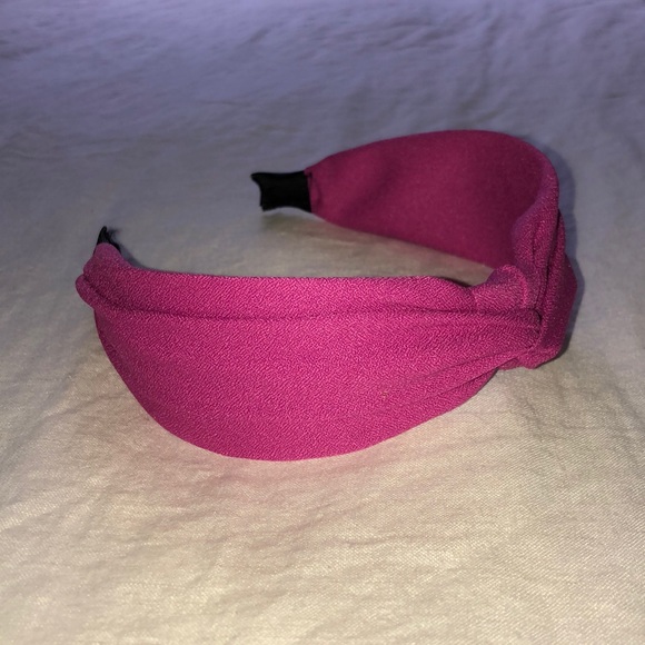 Hot pink top knot headband - Picture 1 of 2